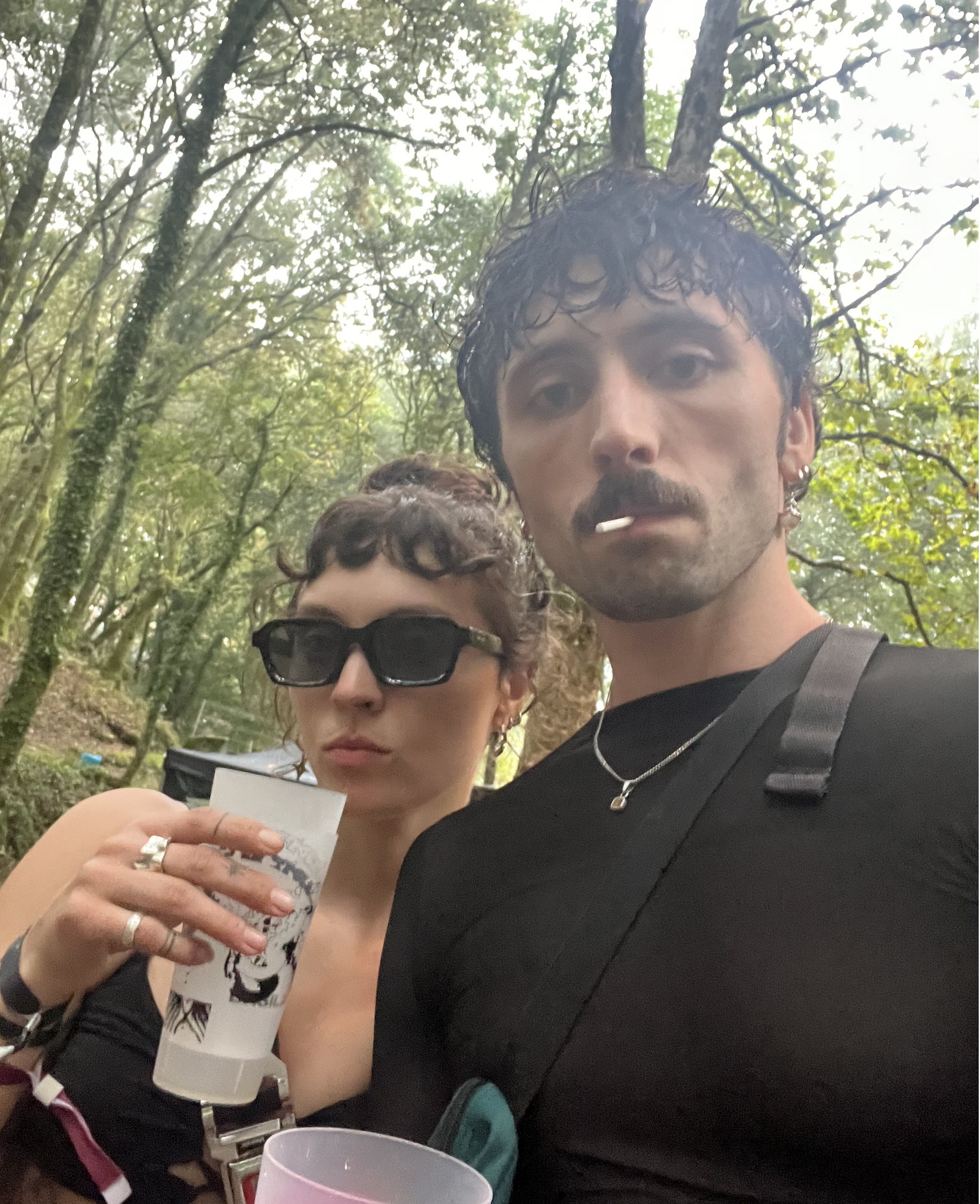 Barbara and Henry together outside