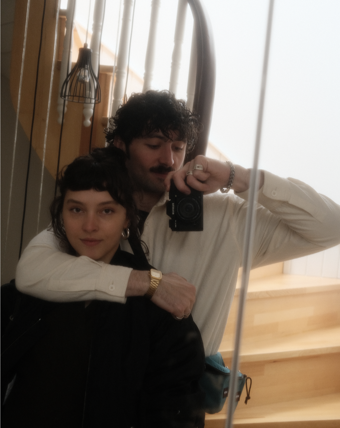 Barbara and Henry in photo booth prints